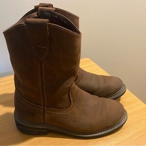 Men's Brown Leather Boots Brazos size 6.5